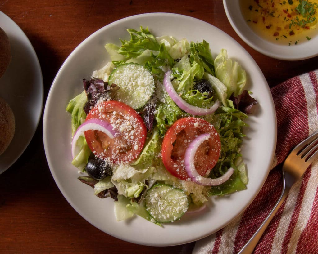 Closeup of Bertucci's Insalata Salad