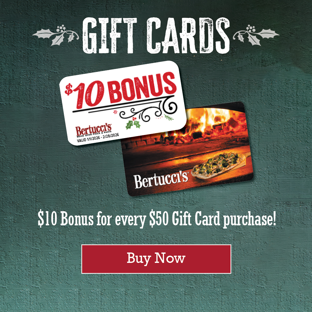 Gift Cards. Ten dollar bonus for every fifty dollar gift card purchase. Buy now.